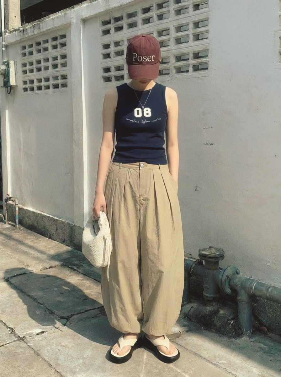 BEFORE SUNRISE東大門實拍韓國女裝新款推薦吊帶背心船領無袖BEFORE SUNRISE吊帶/背心
