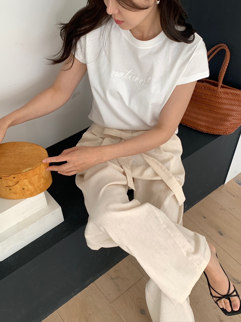 BLEECKER韓國代購女士新品熱賣推薦時尚26夏季休閑T恤刺繡BLEECKERT恤