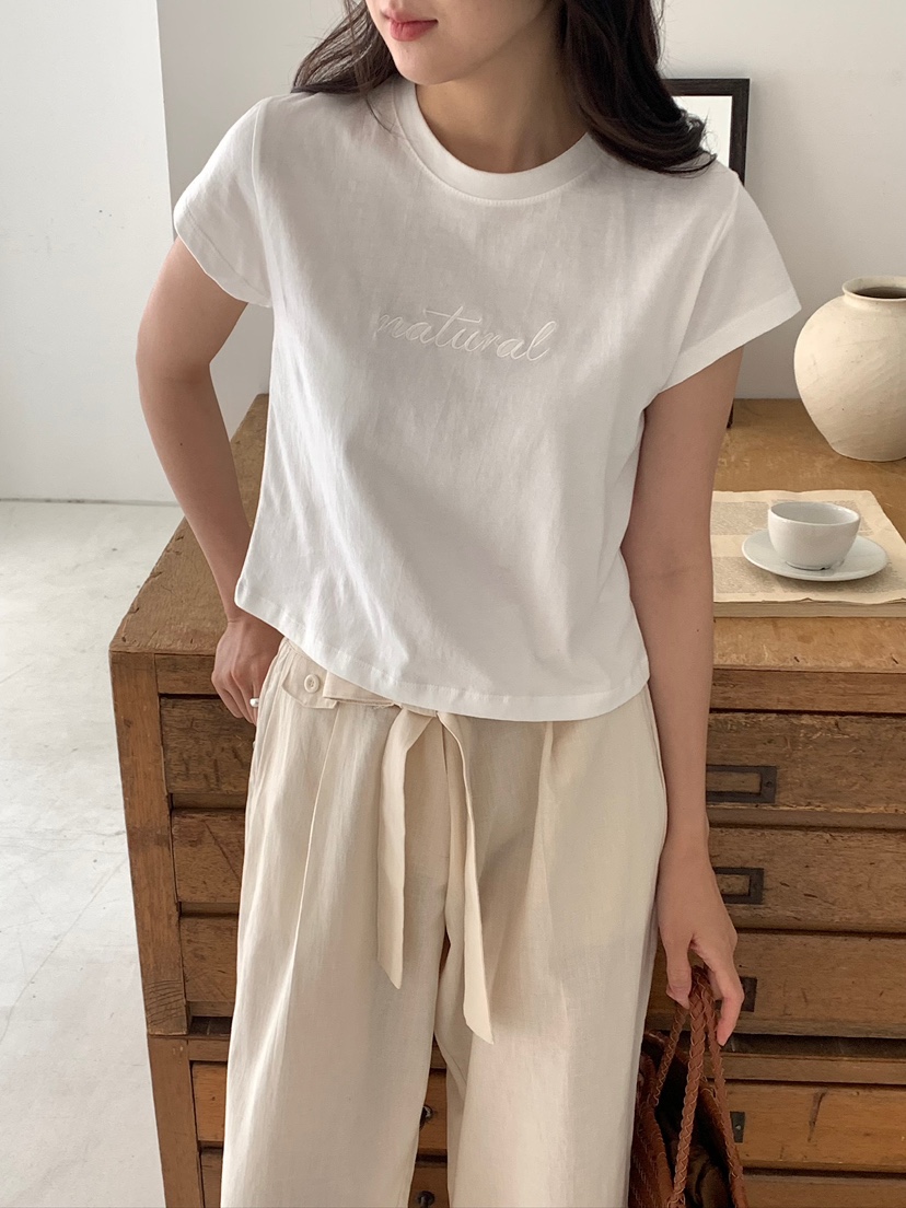 BLEECKER韓國代購女士新品熱賣推薦時尚26夏季休閑T恤刺繡BLEECKERT恤