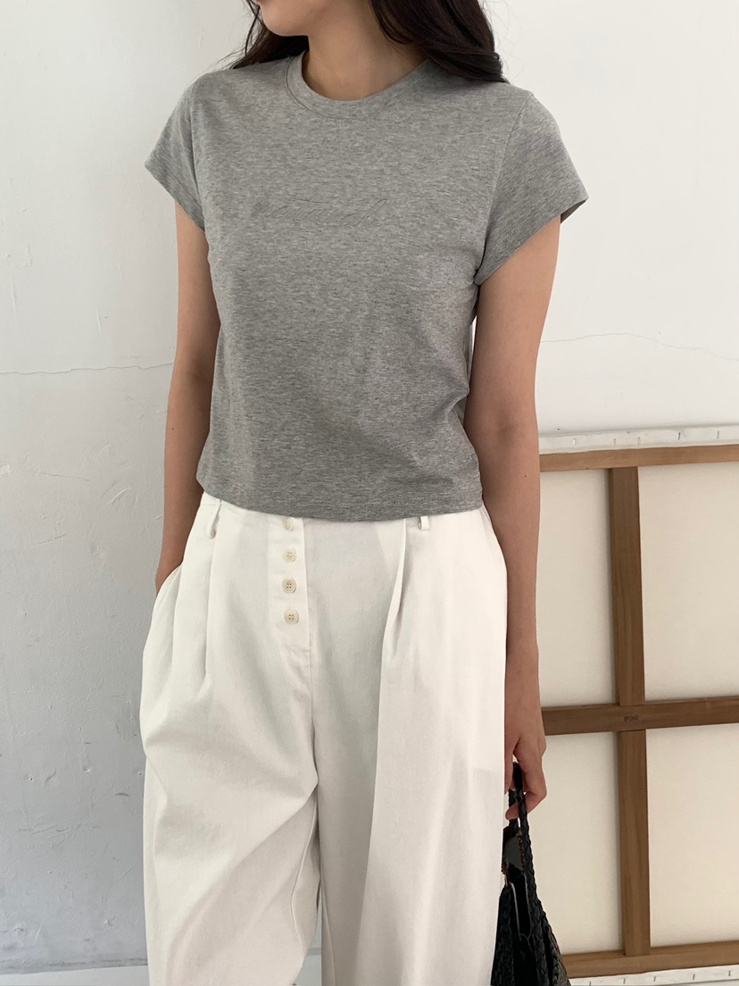 BLEECKER韓國代購女士新品熱賣推薦時尚26夏季休閑T恤刺繡BLEECKERT恤