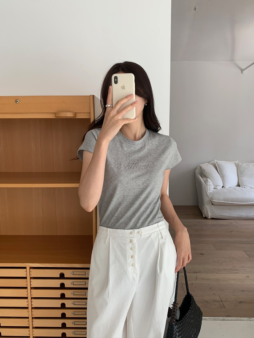 BLEECKER韓國代購女士新品熱賣推薦時尚26夏季休閑T恤刺繡BLEECKERT恤