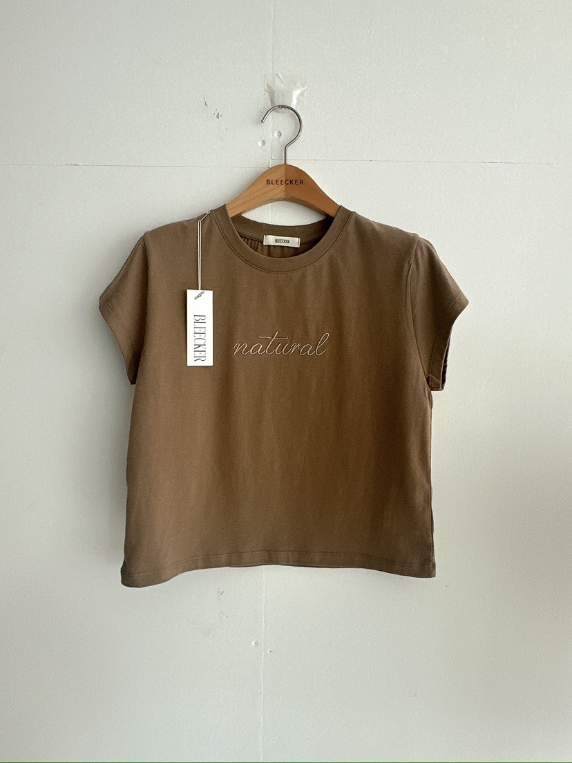 BLEECKER韓國代購女士新品熱賣推薦時尚26夏季休閑T恤刺繡BLEECKERT恤圖色3