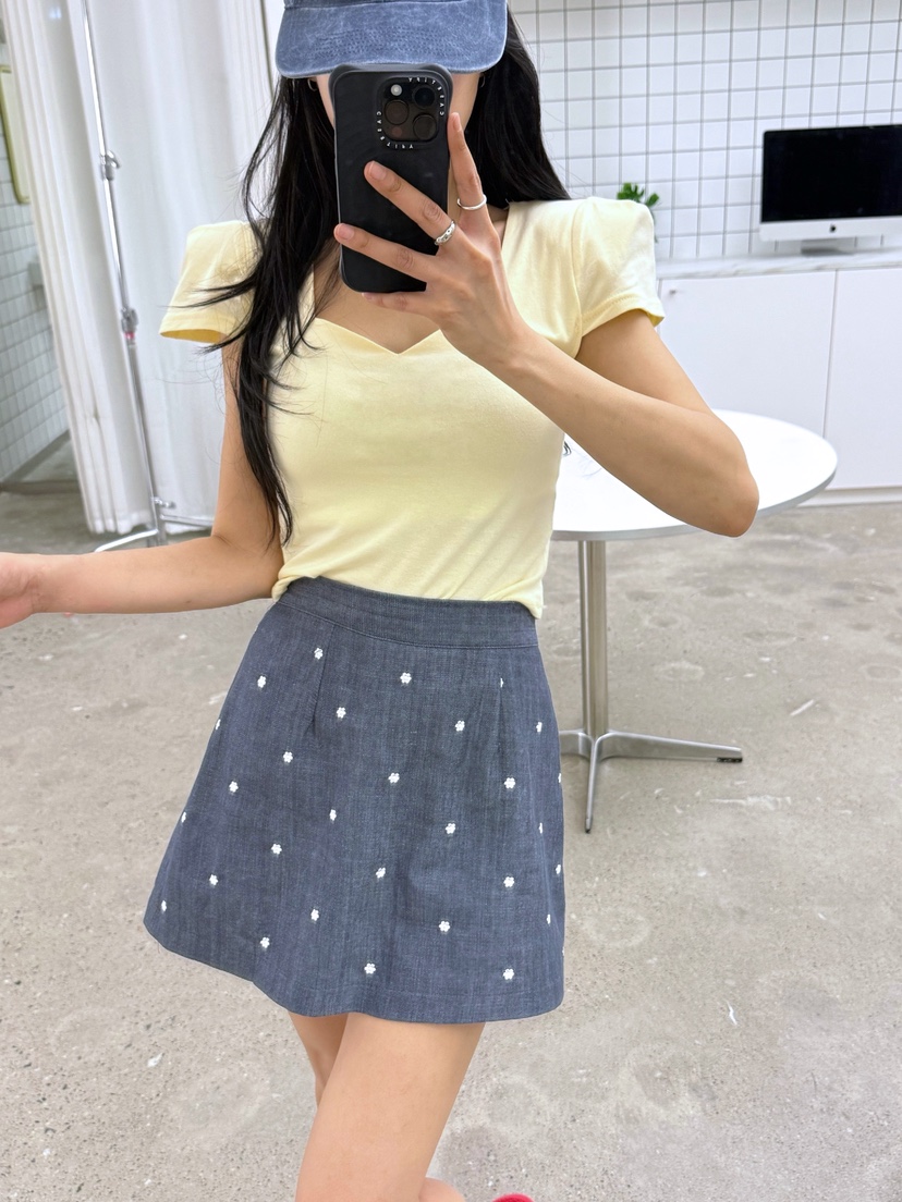 AB韓國直郵女裝新款休閑人氣推薦26夏季時尚熱賣裙褲刺繡AB裙褲