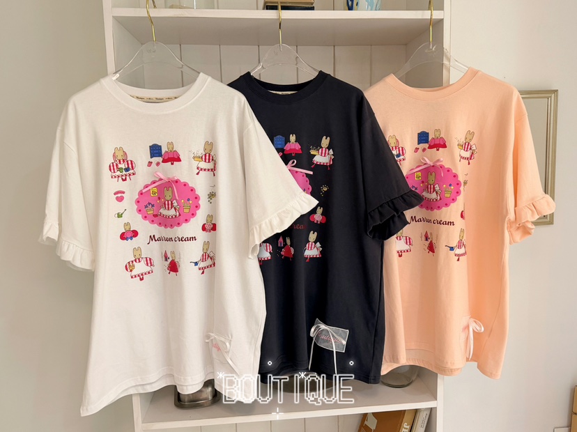 BOUTIQUE-L韓國直郵女裝新款休閑推薦26夏季人氣熱賣T恤BOUTIQUE-LT恤