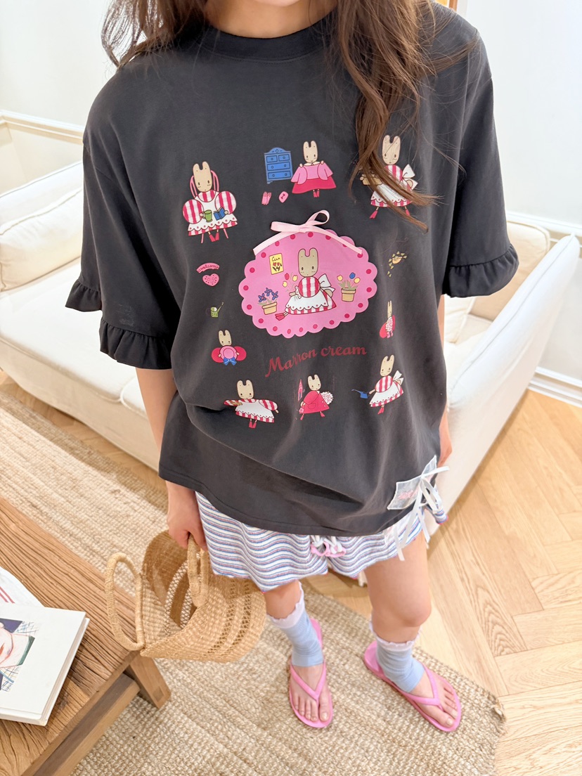 BOUTIQUE-L韓國直郵女裝新款休閑推薦26夏季人氣熱賣T恤BOUTIQUE-LT恤