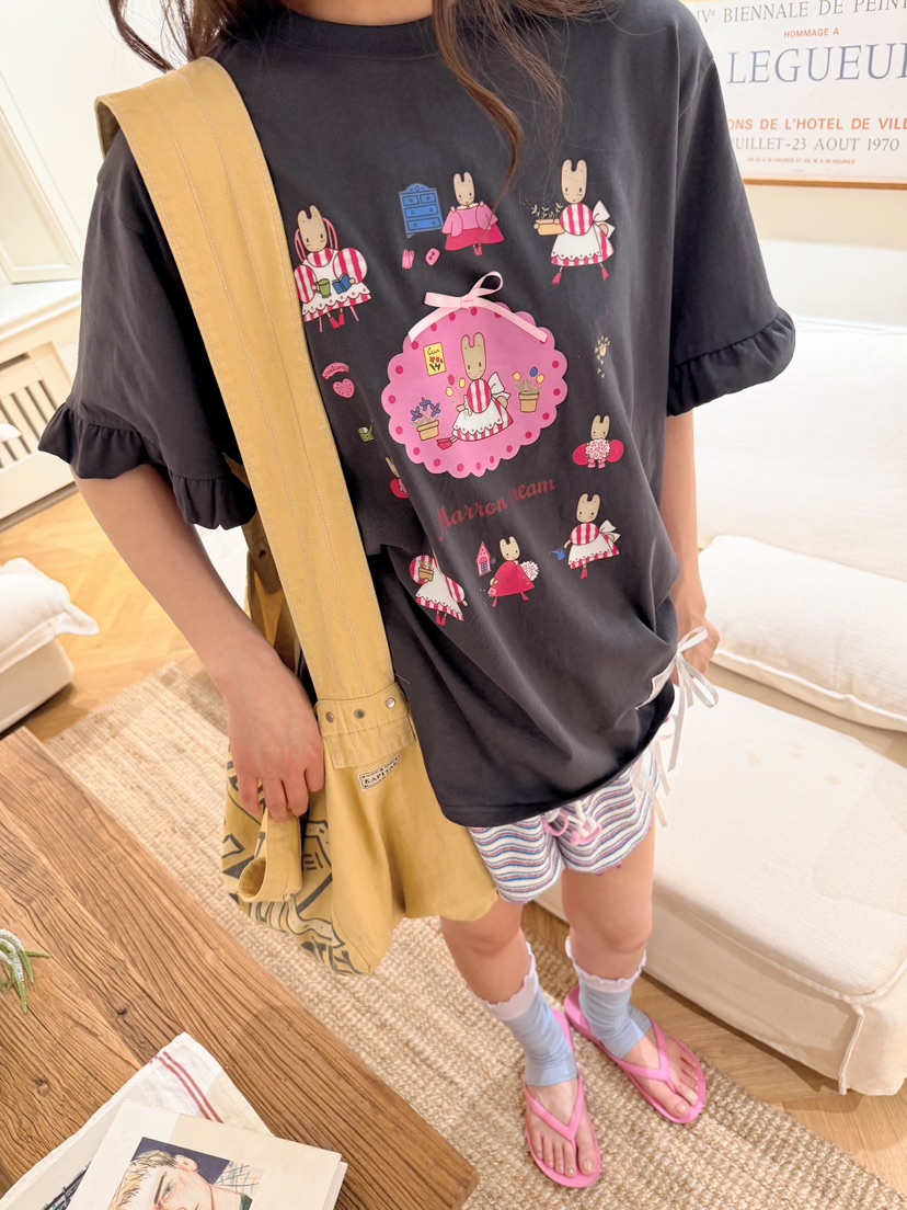 BOUTIQUE-L韓國直郵女裝新款休閑推薦26夏季人氣熱賣T恤BOUTIQUE-LT恤