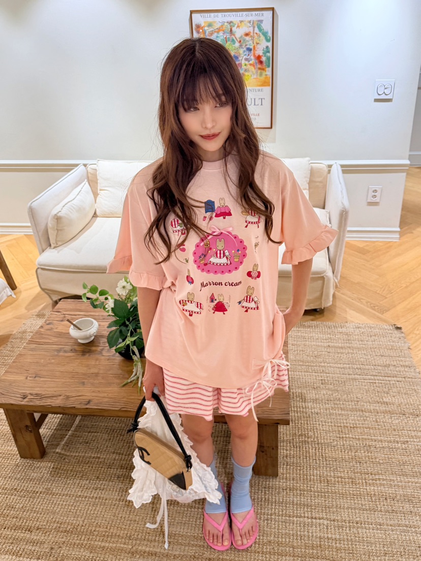BOUTIQUE-L韓國直郵女裝新款休閑推薦26夏季人氣熱賣T恤BOUTIQUE-LT恤圖色1