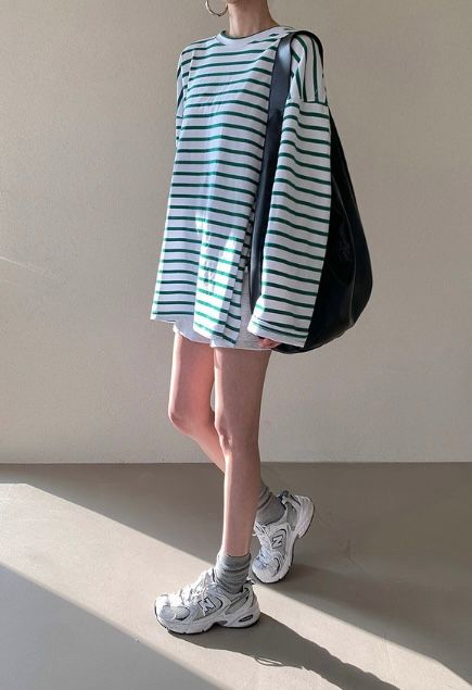 STAY HERE韓國直郵實拍女士新款休閑推薦人氣26夏季長袖T恤STAY HERE長袖T恤