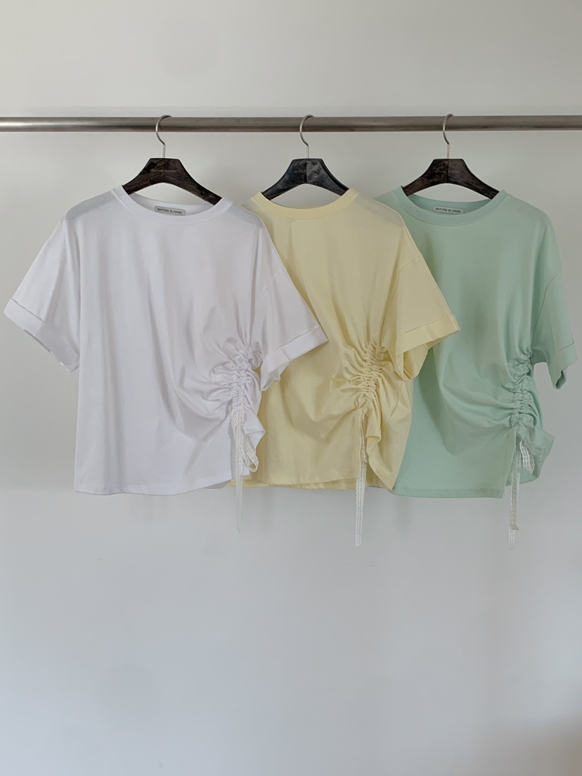 BEFORE SUNRISE東大門實拍韓國女裝新品26夏季推薦休閑T恤BEFORE SUNRISET恤