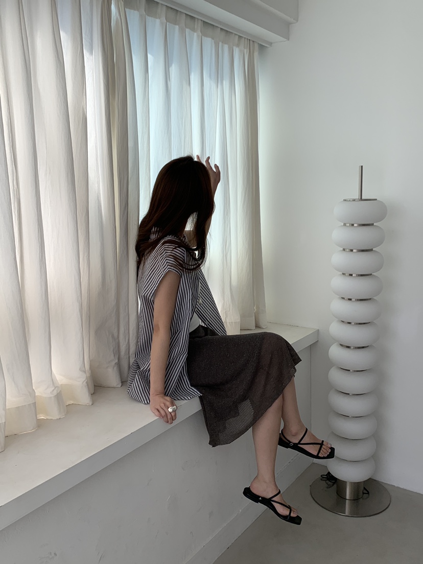 ATHEA韓國東大門直郵女裝新款26夏季時尚人氣襯衫蕾絲衫無袖ATHEA襯衫/蕾絲衫