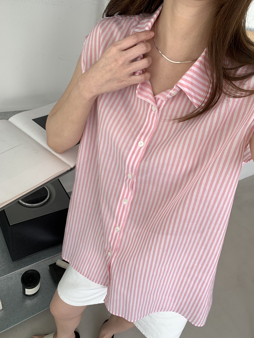 ATHEA韓國東大門直郵女裝新款26夏季時尚人氣襯衫蕾絲衫無袖ATHEA襯衫/蕾絲衫