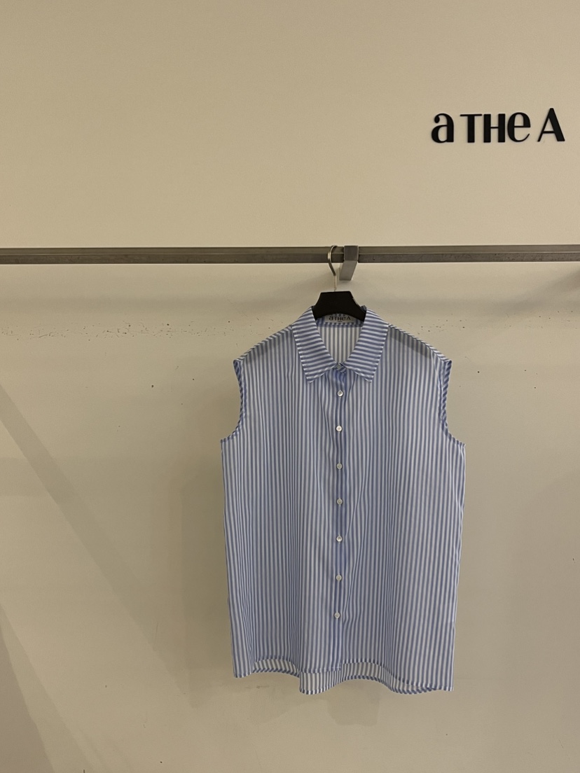ATHEA韓國東大門直郵女裝新款26夏季時尚人氣襯衫蕾絲衫無袖ATHEA襯衫/蕾絲衫圖色3