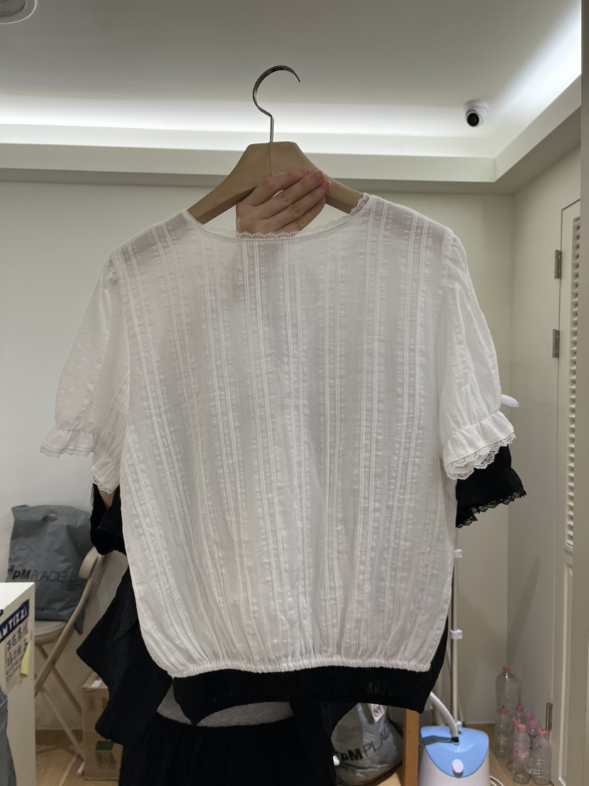 TIZZI韓國直郵女裝新款熱賣休閑人氣時尚推薦26夏季襯衫蕾絲衫TIZZI襯衫/蕾絲衫