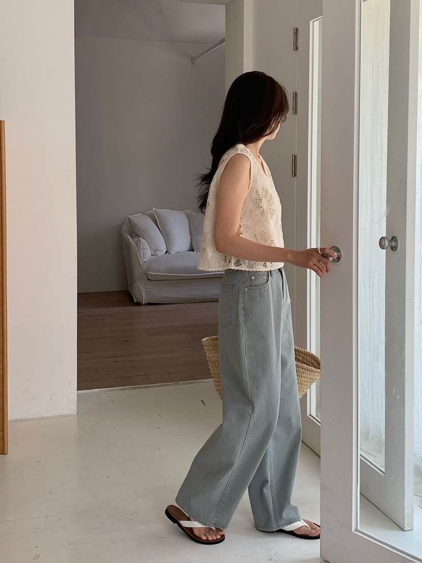 BLEECKER韓國直郵實拍女士新品熱賣休閑26夏季馬甲鉤針編織BLEECKER馬甲