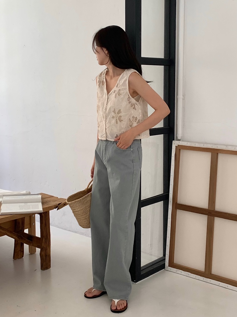BLEECKER韓國直郵實拍女士新品熱賣休閑26夏季馬甲鉤針編織BLEECKER馬甲