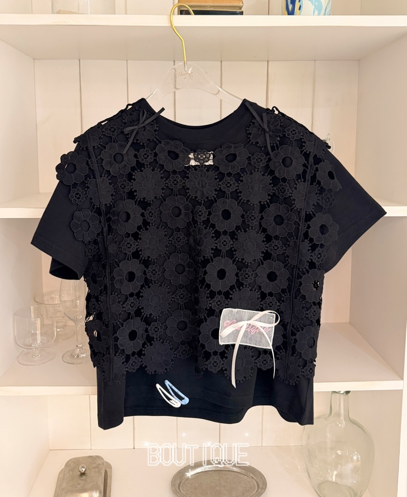BOUTIQUE-L韓國代購女士新款休閑時尚人氣推薦26夏季T恤BOUTIQUE-LT恤圖色2