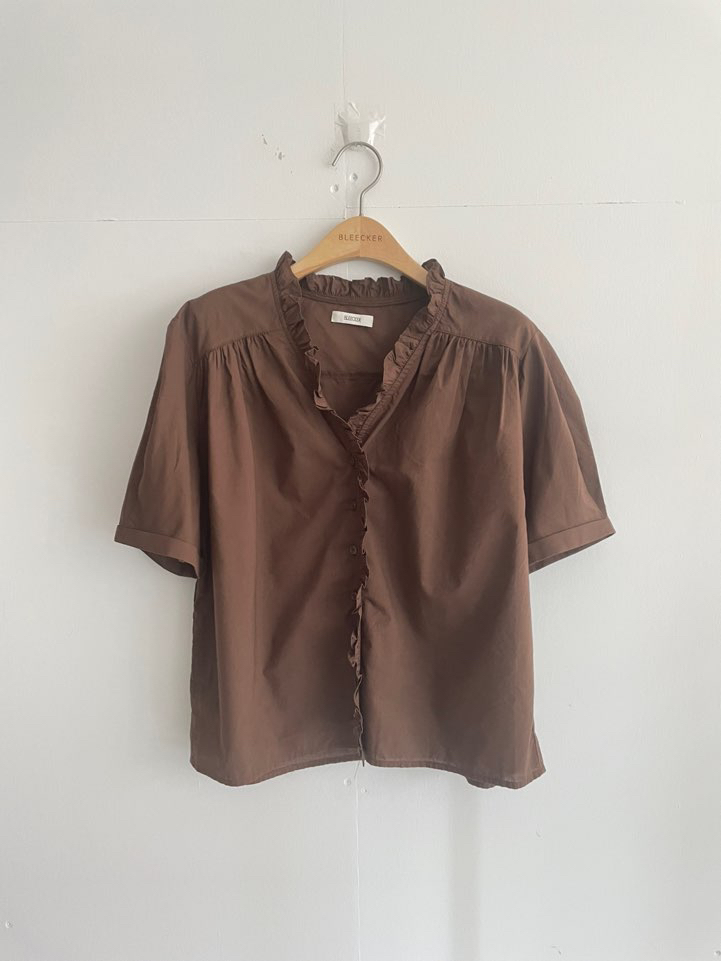 BLEECKER韓國直郵實拍女士新品人氣休閑時尚熱賣襯衫蕾絲衫BLEECKER襯衫/蕾絲衫圖色2