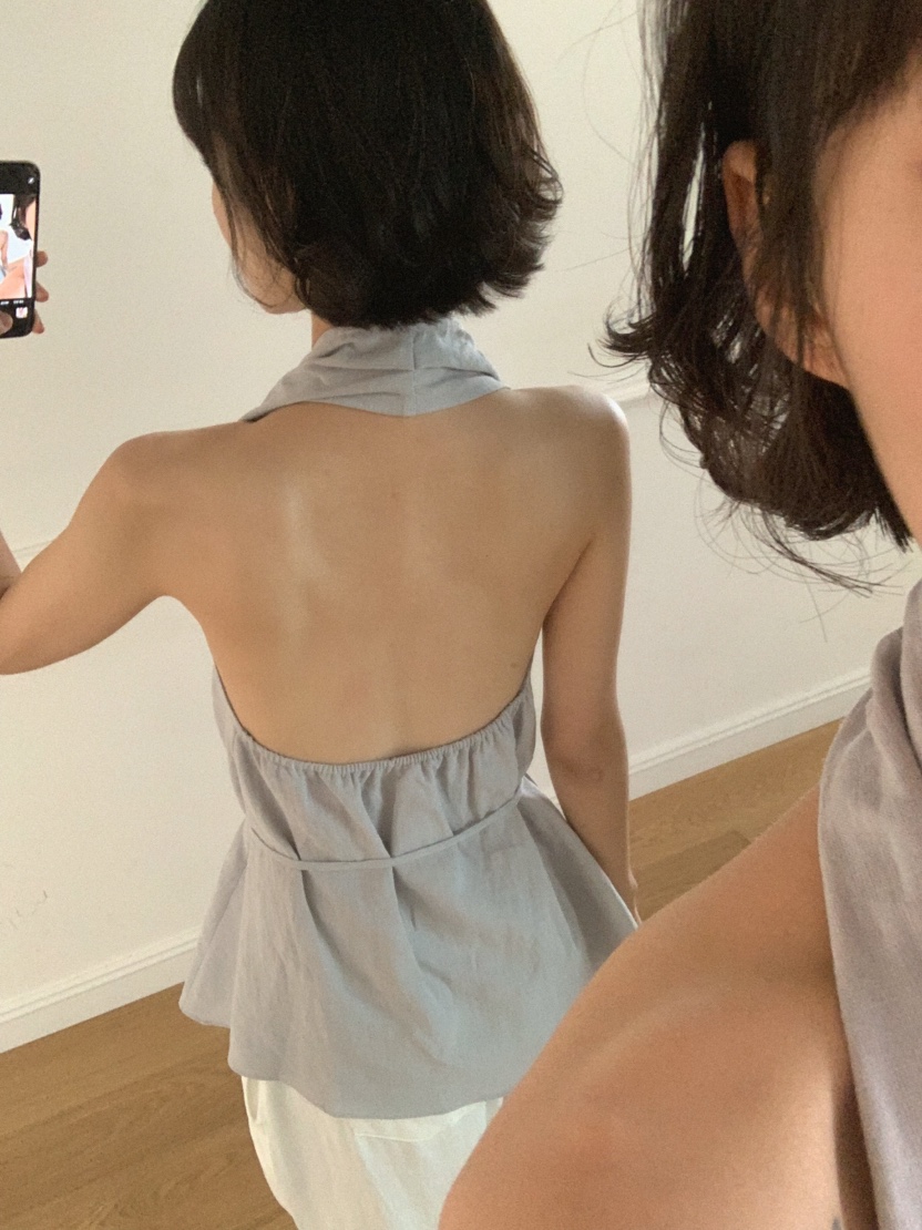 MOSMOS韓國東大門直郵女士新品推薦吊帶背心含腰繩亞麻布MOSMOS吊帶/背心