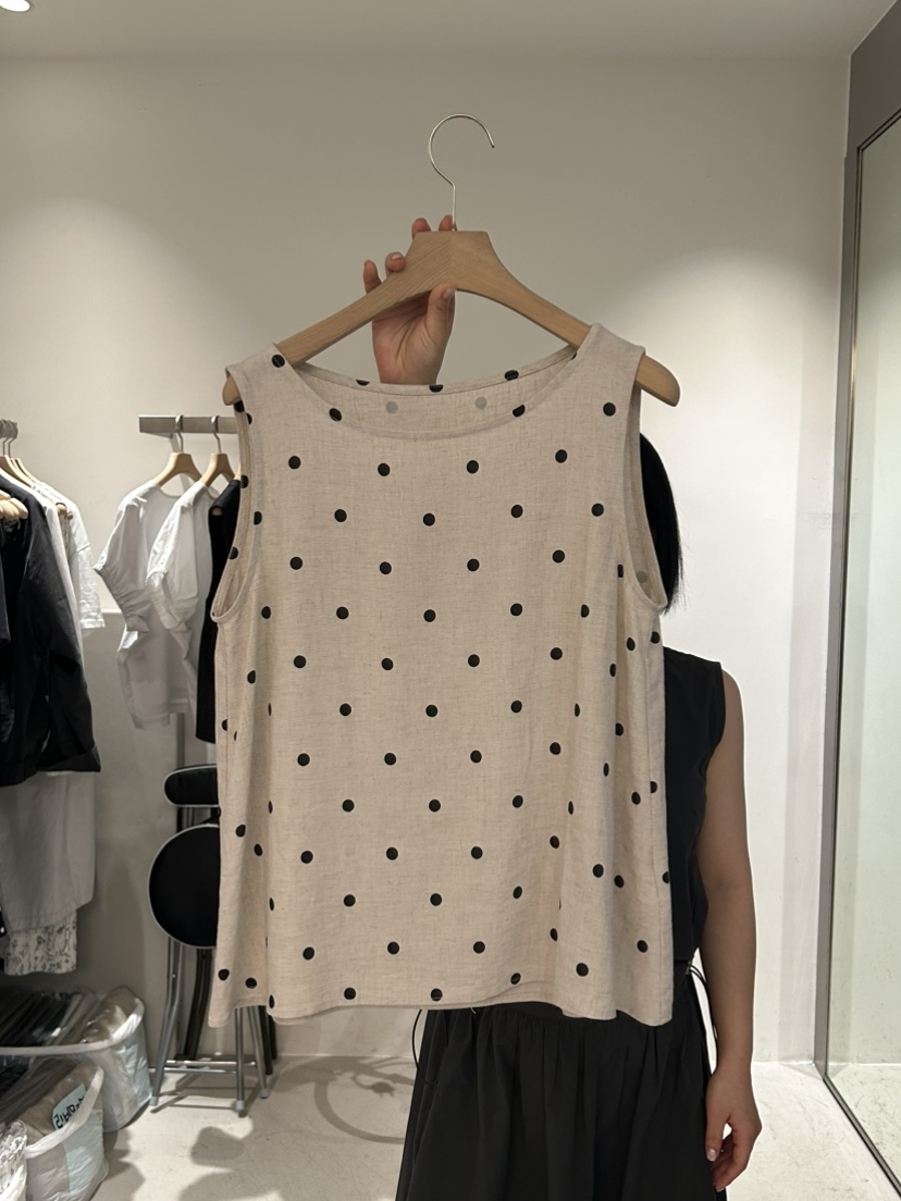 PEPPER-L韓國東大門代購女士新品休閑推薦吊帶背心亞麻無袖PEPPER吊帶/背心圖色3