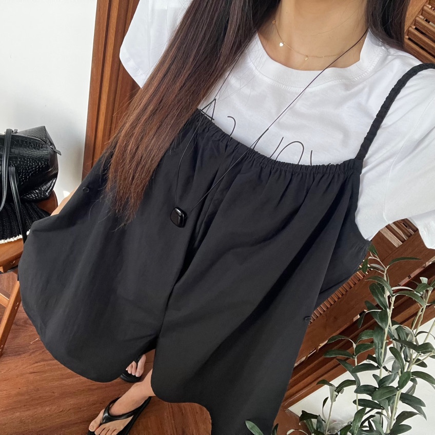 AB韓國直郵實拍女裝新品26夏季時尚人氣推薦熱賣休閑背帶褲AB背帶褲