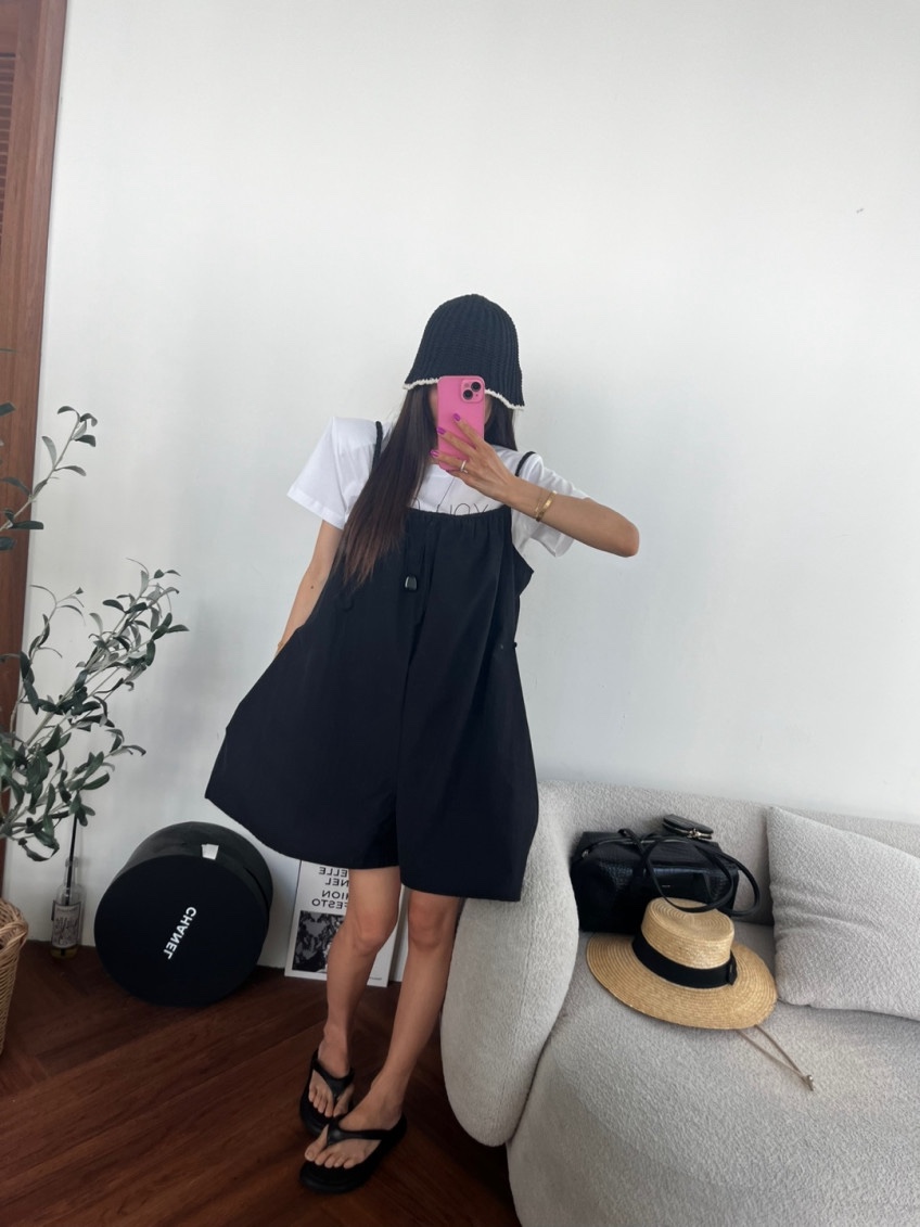 AB韓國直郵實拍女裝新品26夏季時尚人氣推薦熱賣休閑背帶褲AB背帶褲