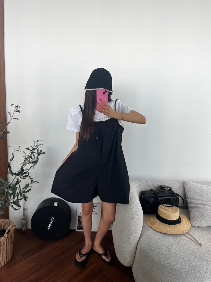 AB韓國直郵實拍女裝新品26夏季時尚人氣推薦熱賣休閑背帶褲AB背帶褲