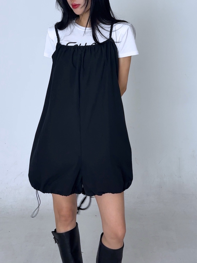 AB韓國直郵實拍女裝新品26夏季時尚人氣推薦熱賣休閑背帶褲AB背帶褲