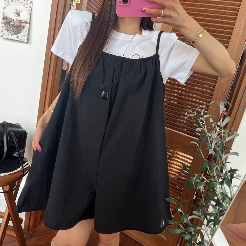 AB韓國直郵實拍女裝新品26夏季時尚人氣推薦熱賣休閑背帶褲AB背帶褲圖色1