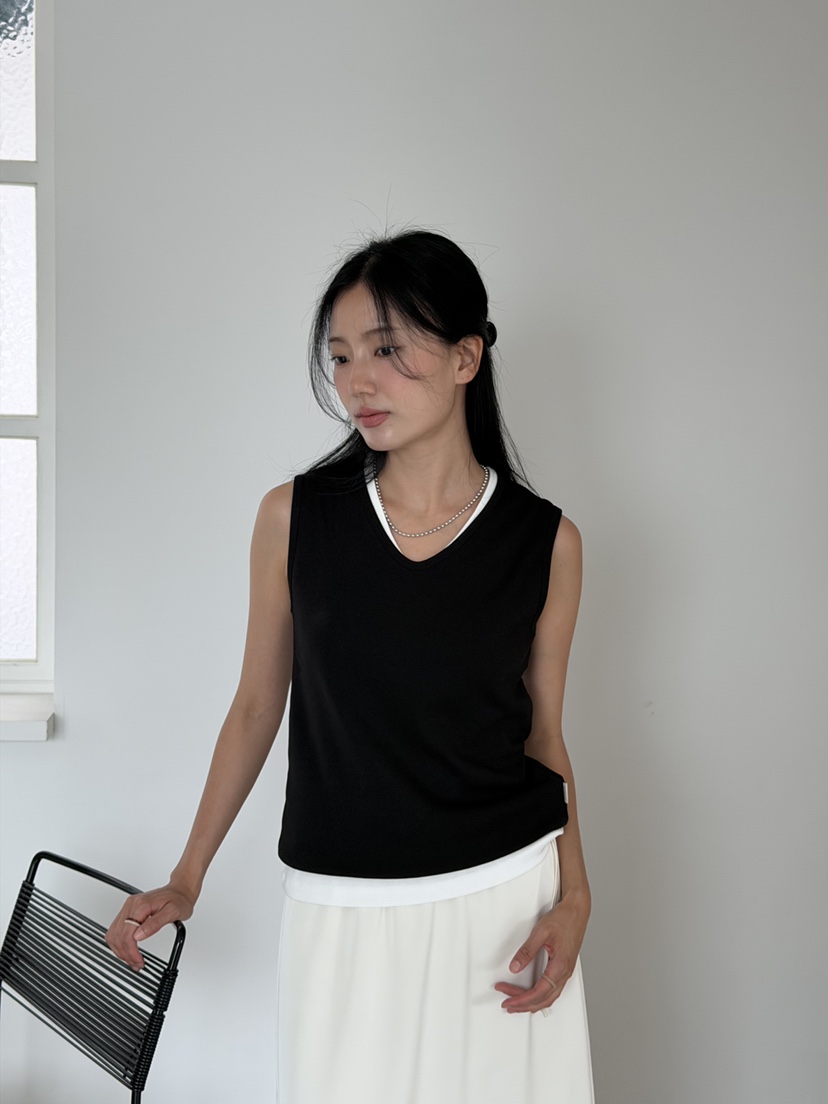 AMY GRACE-A東大門實拍韓國女裝新款時尚吊帶背心不含內搭AMY GRACE吊帶/背心
