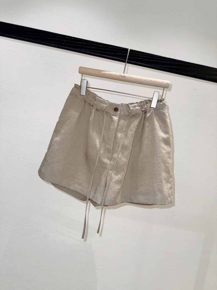 NDE韓國東大門直郵女士新品26夏季熱賣時尚休閑短褲荷葉邊BOHEME_NDE短褲圖色2