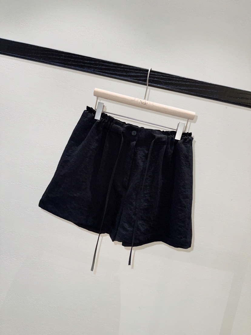 NDE韓國東大門直郵女士新品26夏季熱賣時尚休閑短褲荷葉邊BOHEME_NDE短褲圖色3