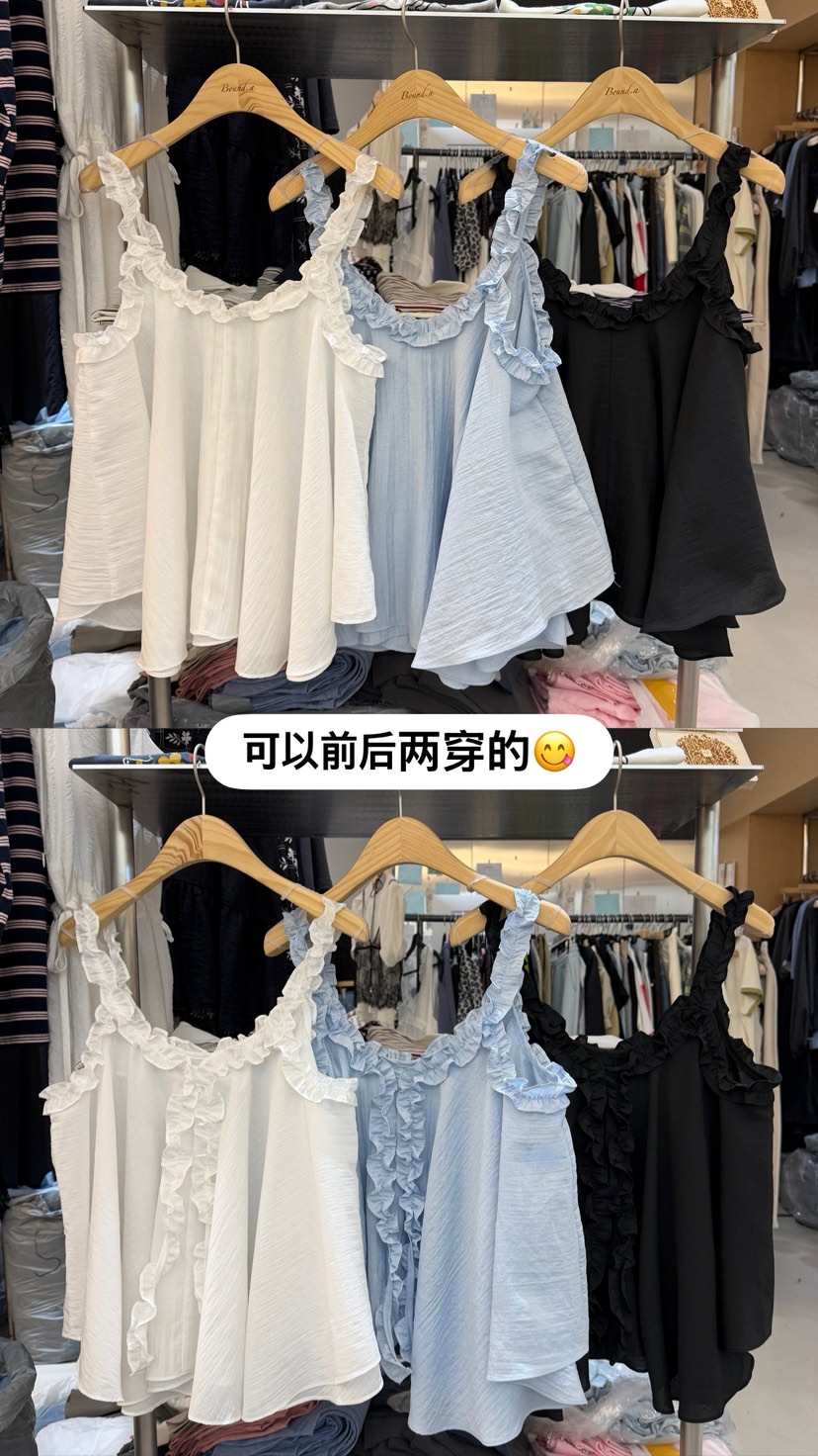 BOUND.A東大門實拍韓國女裝新款時尚人氣熱賣吊帶背心無袖BOUND.A吊帶/背心