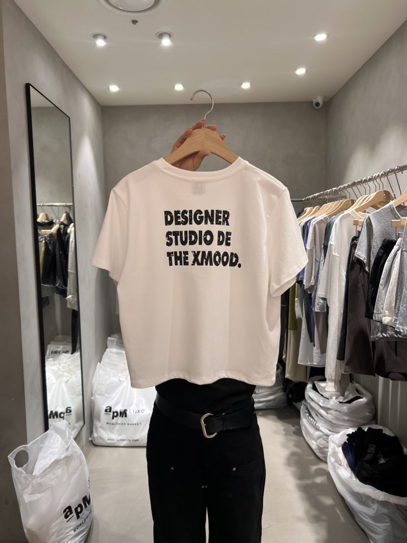X-MOOD韓國直郵女裝新品時尚推薦人氣休閑26夏季熱賣T恤X-MOODT恤