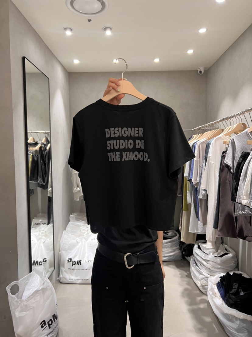 X-MOOD韓國直郵女裝新品時尚推薦人氣休閑26夏季熱賣T恤X-MOODT恤
