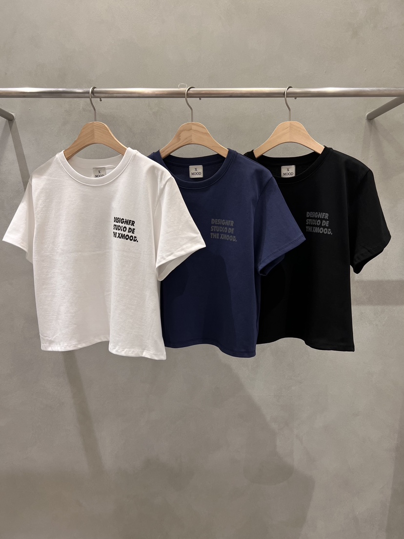 X-MOOD韓國直郵女裝新品時尚推薦人氣休閑26夏季熱賣T恤X-MOODT恤