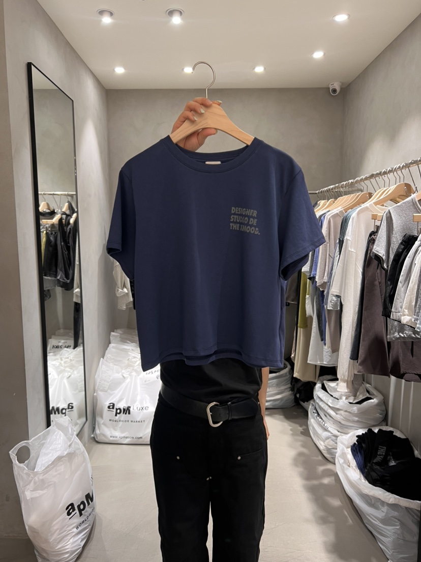 X-MOOD韓國直郵女裝新品時尚推薦人氣休閑26夏季熱賣T恤X-MOODT恤圖色3