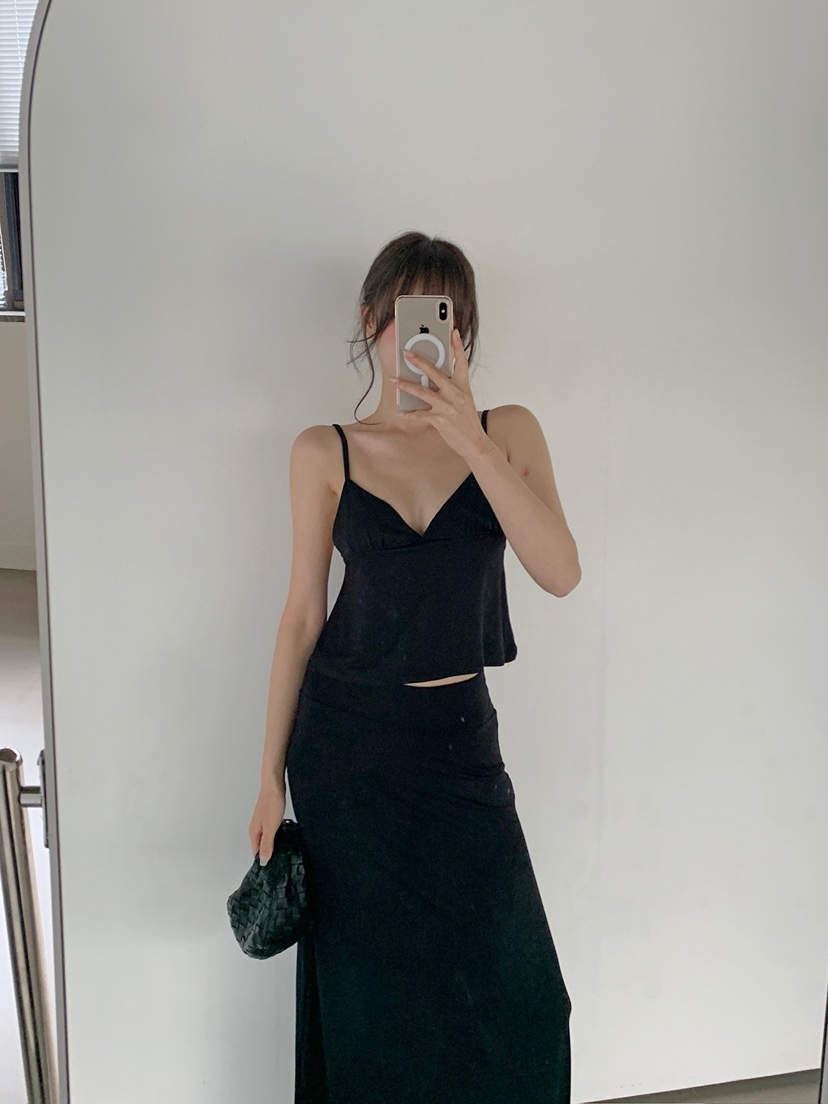 VERANDA韓國直郵女士新款熱賣推薦26夏季人氣吊帶背心含脖帶VERANDA吊帶/背心
