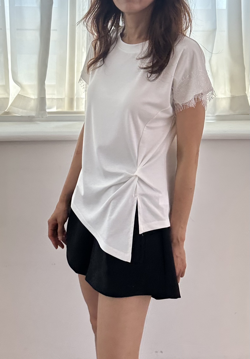 CLASSY-O韓國代購女裝新款人氣熱賣時尚推薦休閑T恤蕾絲CLASSY-OT恤