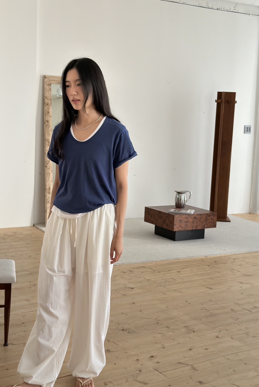 AMY GRACE-A韓國直郵實拍女裝新品26夏季時尚休閑休閑褲AMY GRACE休閑褲