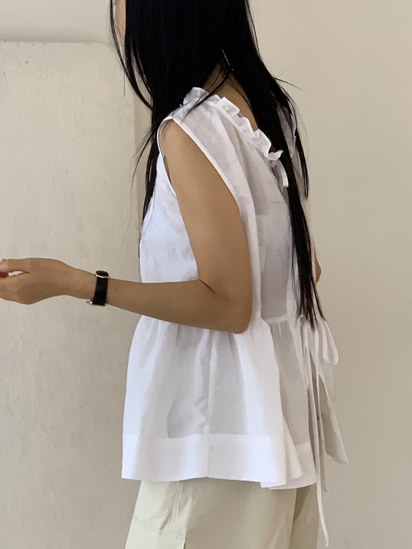 KARE/WEREPIECE韓國代購女士新款26夏季熱賣吊帶背心褶皺KARE/WEREPIECE吊帶/背心