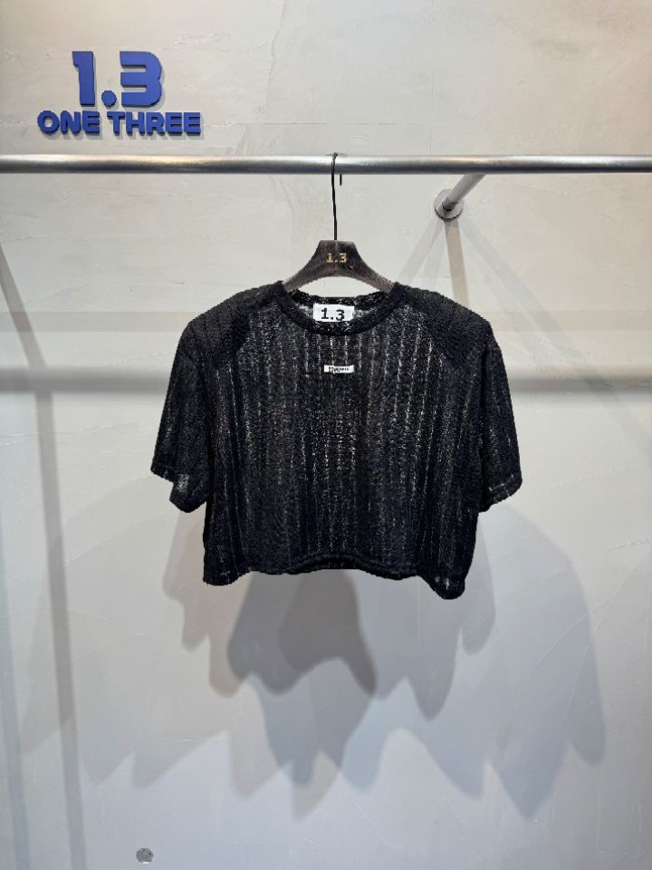 1.3韓國直郵女裝新款休閑時尚熱賣推薦人氣26夏季T恤短款1.3_ONE THREET恤圖色3