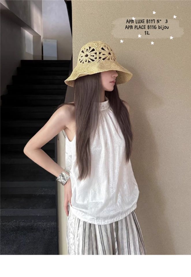 N3韓國直郵實拍女裝新款休閑熱賣人氣時尚26夏季帽子花朵N3帽子