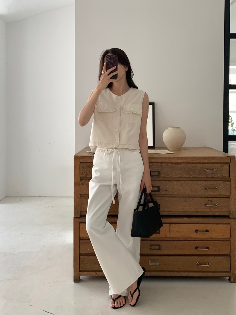 BLEECKER韓國代購女士新款推薦26夏季熱賣人氣時尚休閑馬甲BLEECKER馬甲