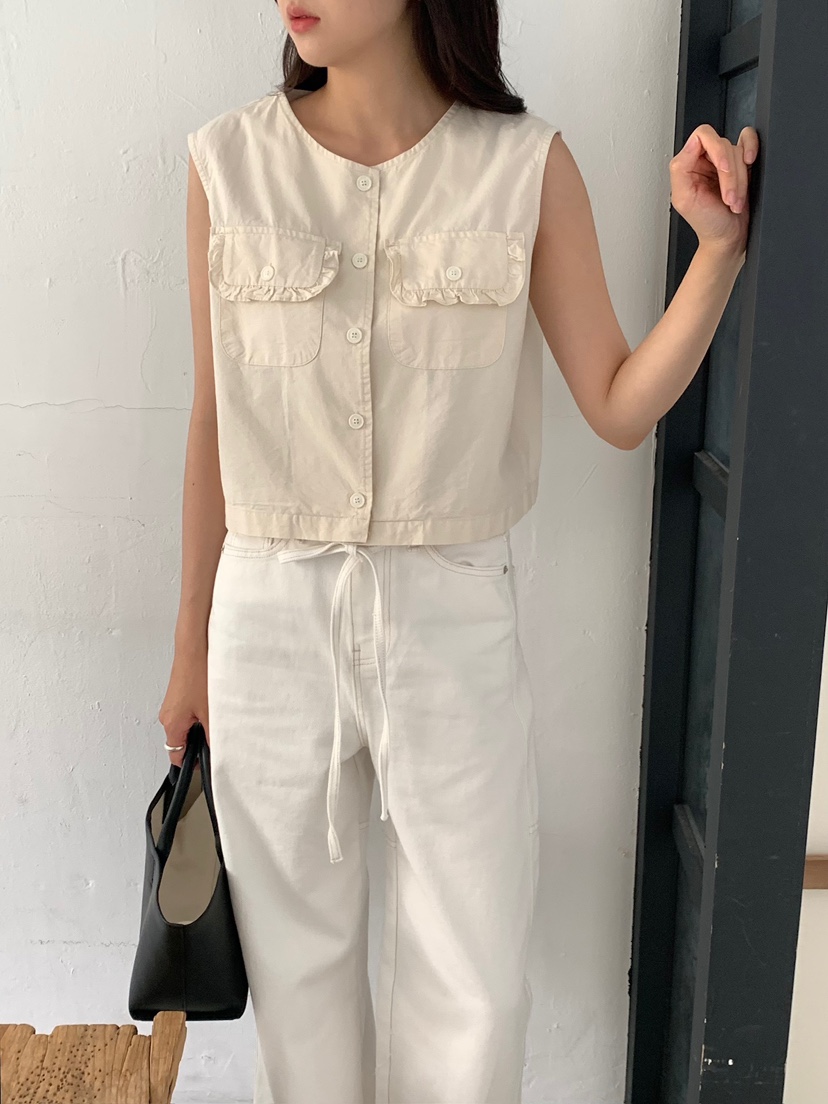 BLEECKER韓國代購女士新款推薦26夏季熱賣人氣時尚休閑馬甲BLEECKER馬甲