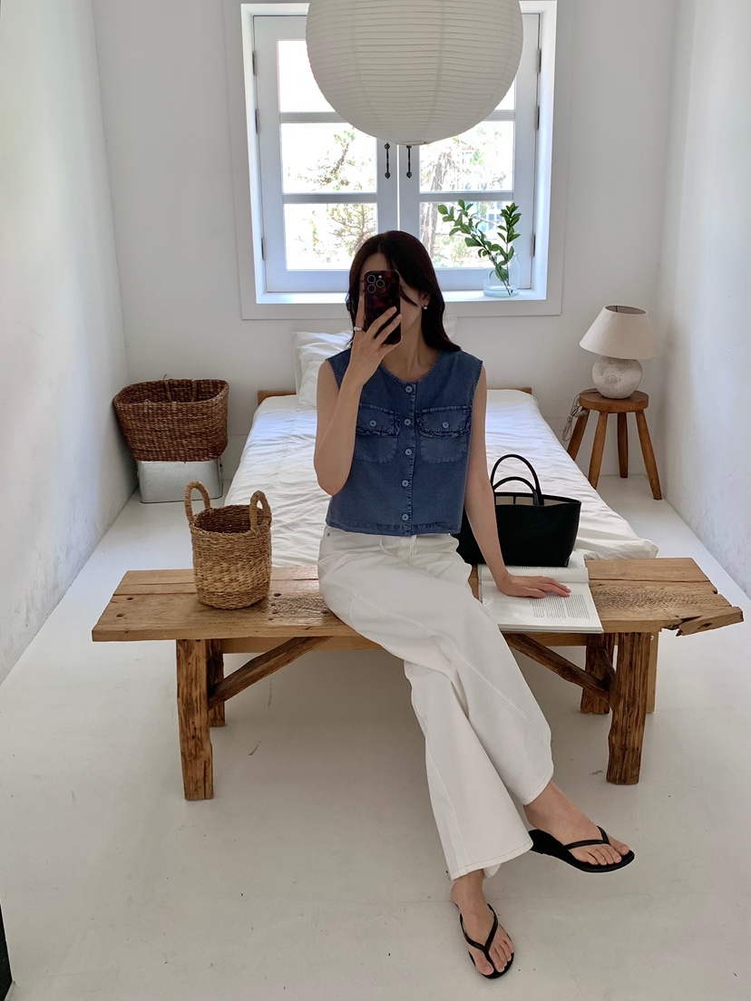 BLEECKER韓國代購女士新款推薦26夏季熱賣人氣時尚休閑馬甲BLEECKER馬甲