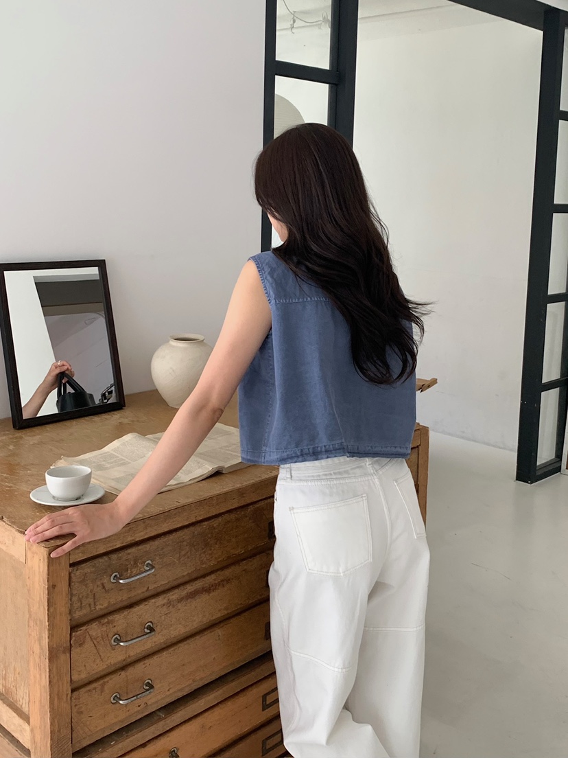 BLEECKER韓國代購女士新款推薦26夏季熱賣人氣時尚休閑馬甲BLEECKER馬甲
