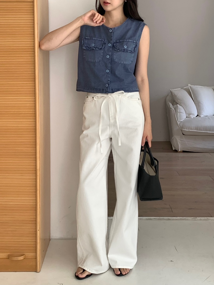 BLEECKER韓國代購女士新款推薦26夏季熱賣人氣時尚休閑馬甲BLEECKER馬甲