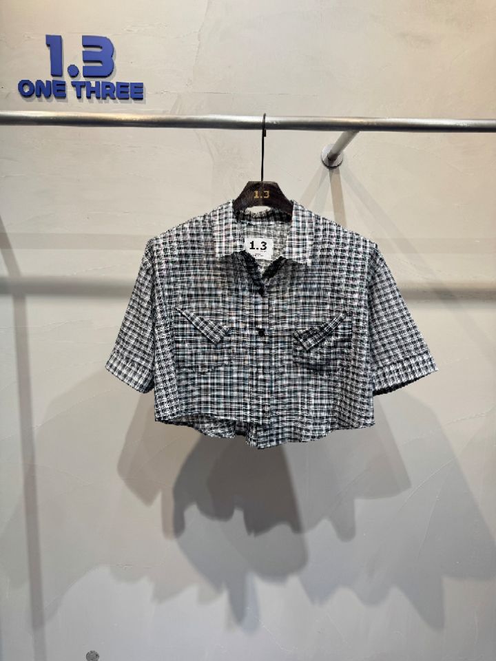 1.3韓國直郵女裝新款推薦26夏季休閑人氣熱賣襯衫蕾絲衫1.3_ONE THREE襯衫/蕾絲衫圖色2
