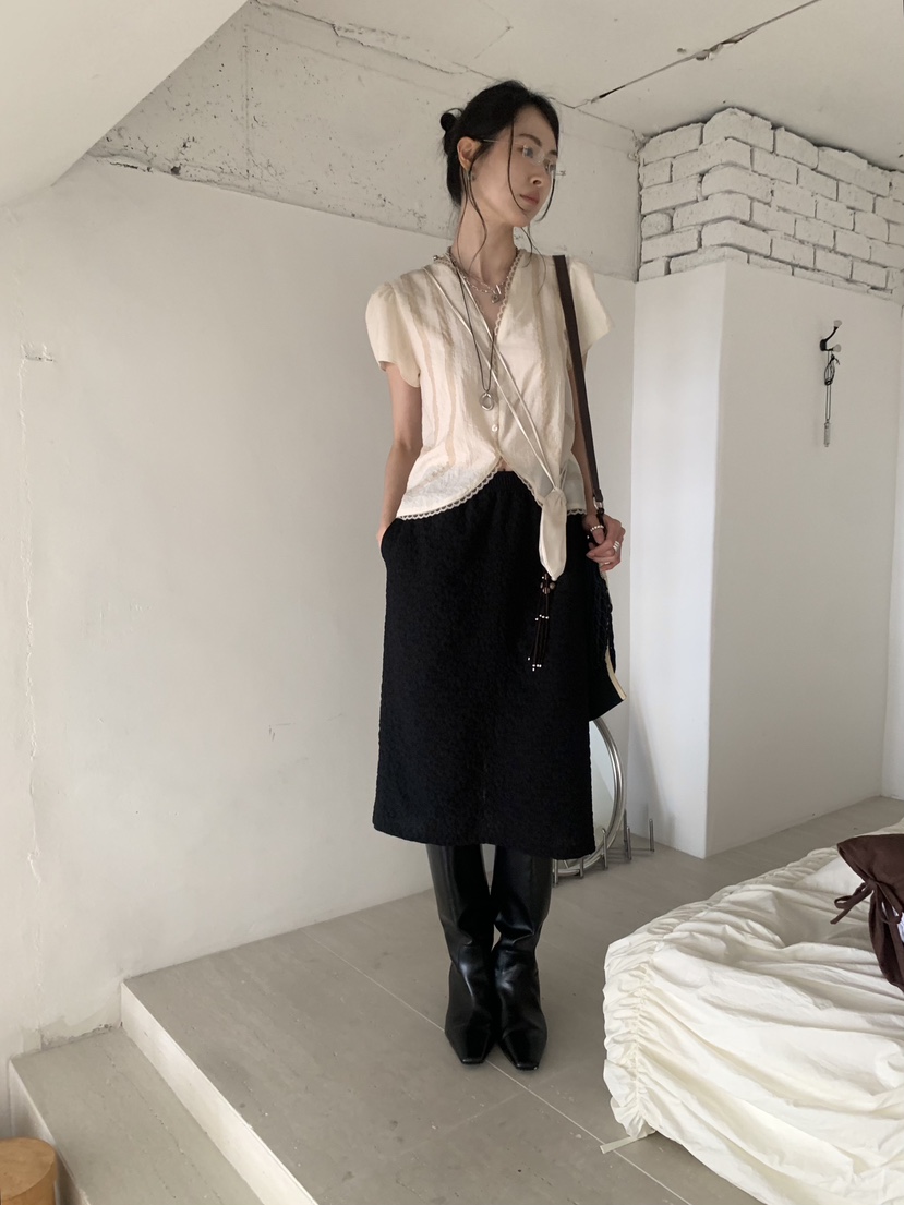 LOFN韓國直郵女裝新款推薦26夏季休閑熱賣人氣半身裙中短裙LOFN半身裙/中短裙
