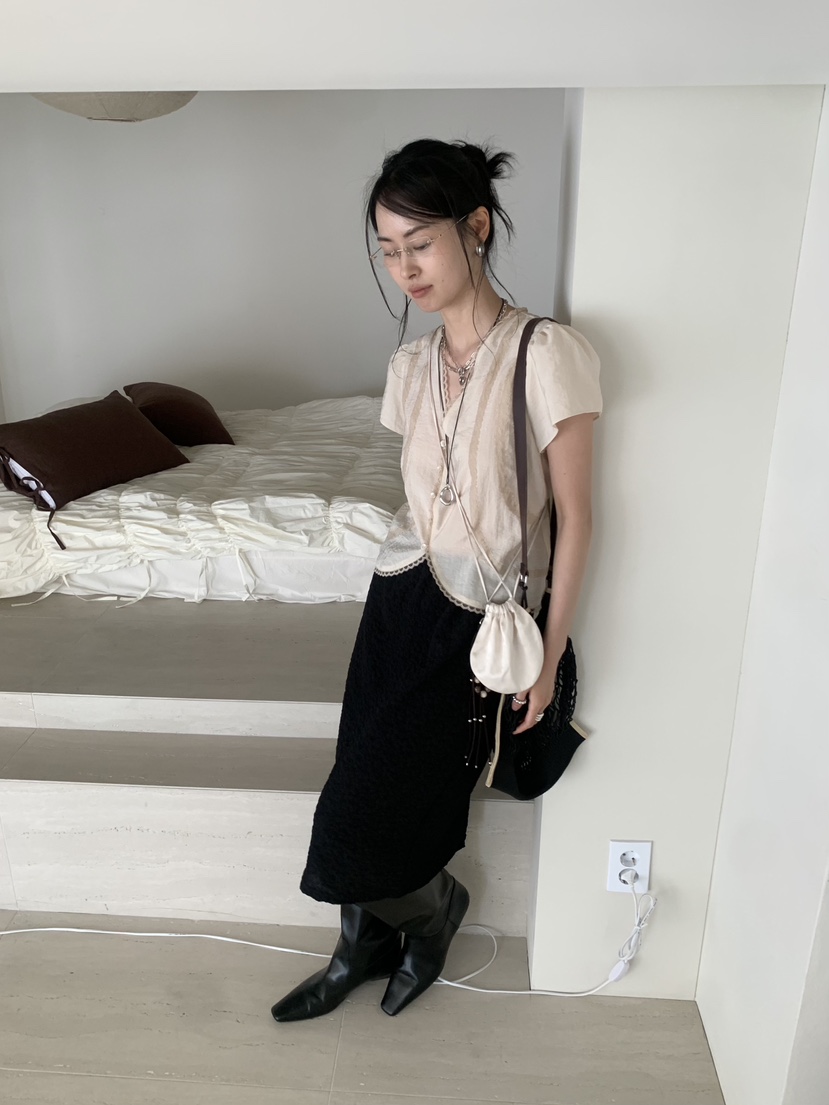 LOFN韓國直郵女裝新款推薦26夏季休閑熱賣人氣半身裙中短裙LOFN半身裙/中短裙